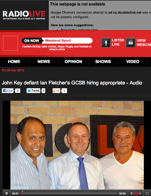 RadioLIVE audio player