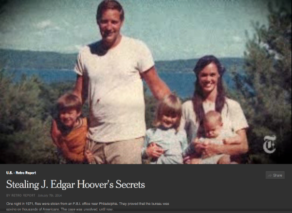 click to view 'Stealing J. Edgar Hoover’s Secrets' at NYTimes.com