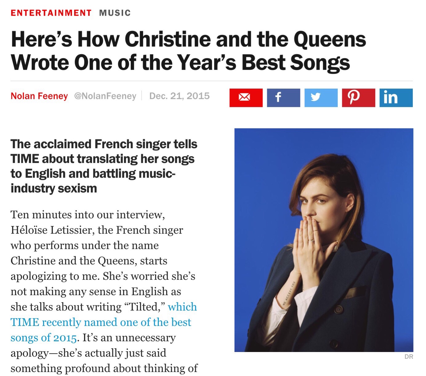 Christine and the Queens TIME